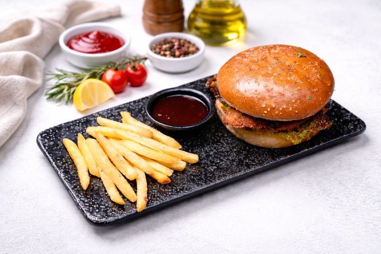 food_image_1776167819_fried chicken burger + french fries.png